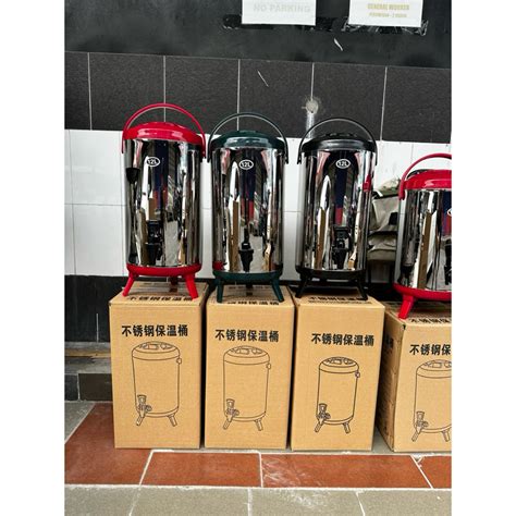 Stainless Steel Water Dispenser L Hot Cold Insulated Beverage Cooler Bekas Air Panas Thermos