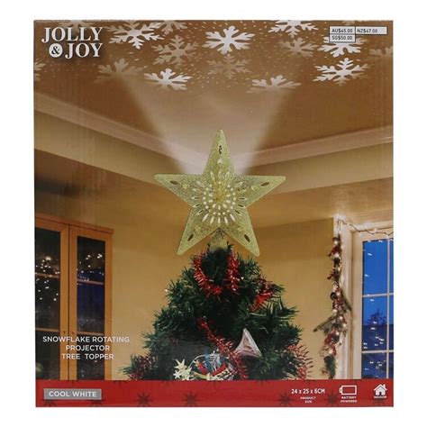 Jolly And Joy Tree Topper Projector Gold