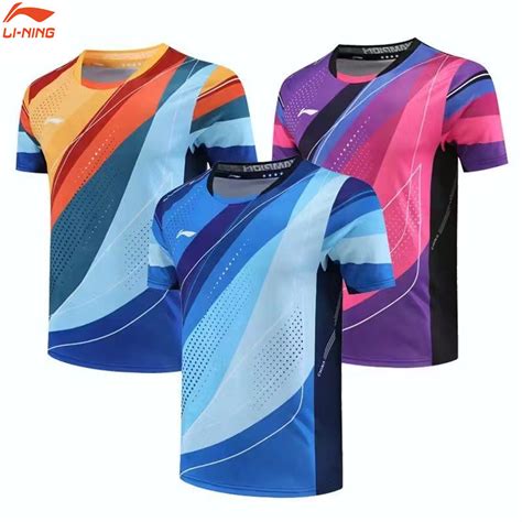 Li Ning Table Tennis Jersey Clothing Men S And Women S Short Sleeve