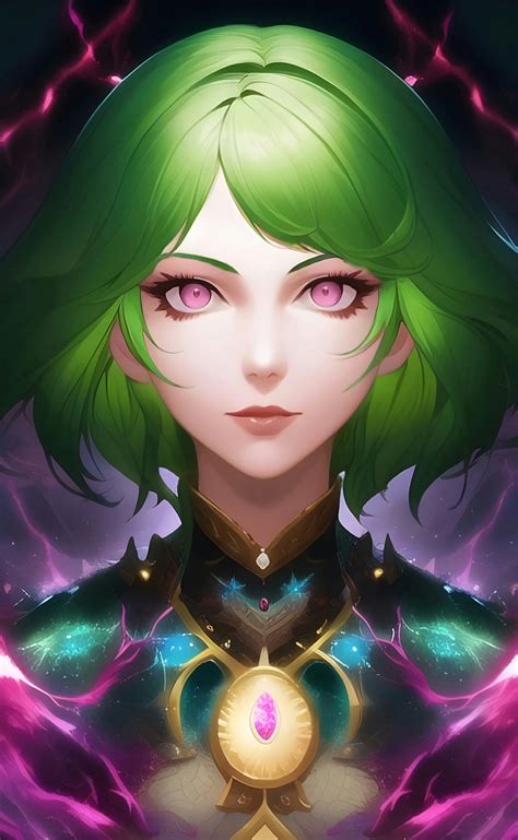 Female Mage Fantasy Art Poster Digital Art Wallpaper Etsy