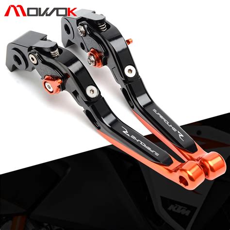 Logo Superduke R Motorcycle CNC Foldable Brakes Clutch Levers For KTM