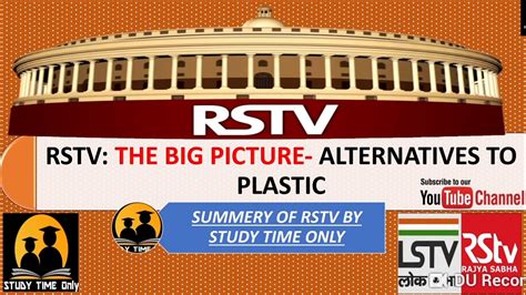 Rstv The Big Picture Summary Alternatives To Plastic Upsc Rstv