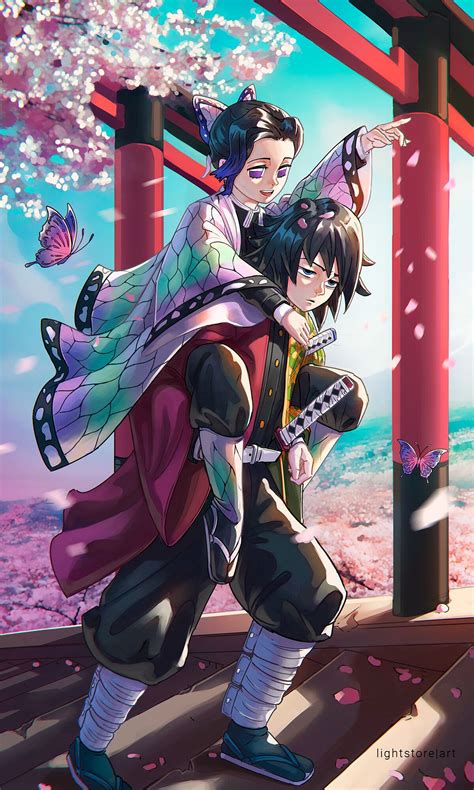 Tomioka E Shinobu Fanart - Tomioka And Shinobu Wallpapers - Wallpaper Cave
