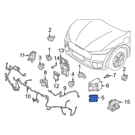 Ford Oe Ml Z C G Rear Blind Spot Detection System Warning Sensor