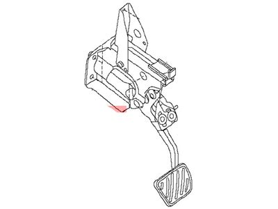 Ra D Genuine Nissan Ra D Pedal Assy Brake W Bracket