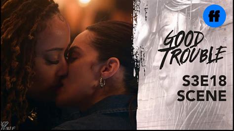 Good Trouble Season 3 Episode 18 Malika And Angelicas First Kiss