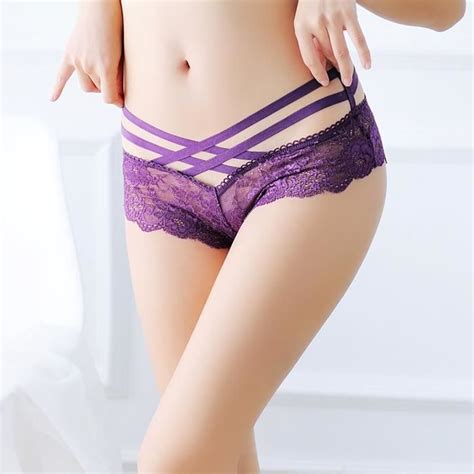 Lingerie Sexy Pour Femmes Culottes String Ouvertes G Pantalons Pyjamas Dentelle Dames String