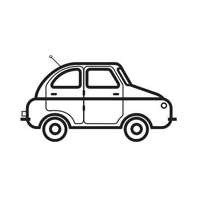 simple car vector illustration icon royalty  stock psd mockup
