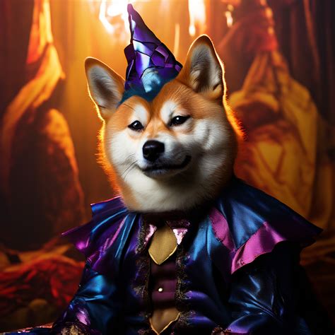 Shiba Inu Dressed As Jester By Paniwat Limthamchot Playground