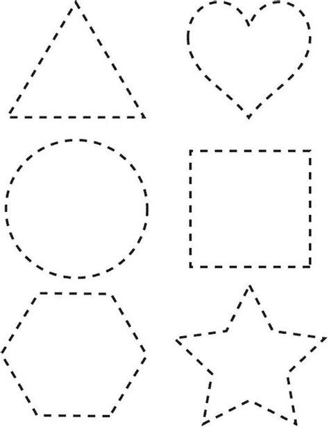 Shapes coloring pages