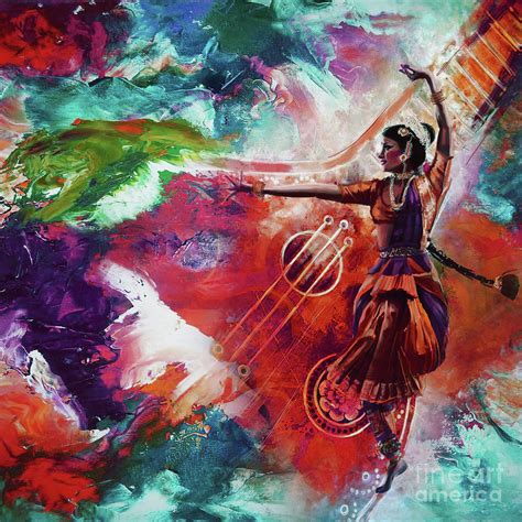 Kathak Dance 99U Painting By Gull G Fine Art America