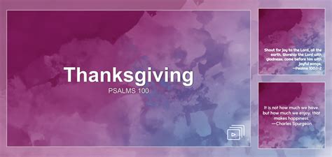 Thanksgiving Sermon by Sermon Research Assistant, Psalm 100 ...