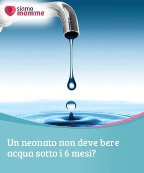 Un Neonato Non Deve Bere Acqua Sotto I Mesi Bere Acqua Neonato Bere