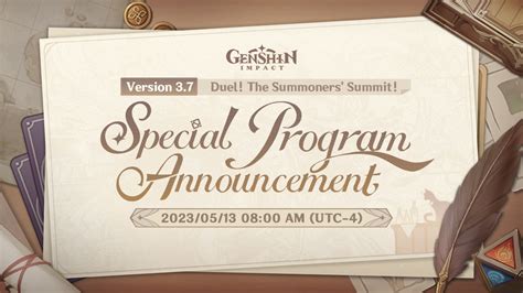 Genshin Impact 3 7 Livestream How To Watch The Special Program Video