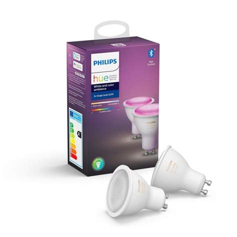 Philips Hue Pack De Ampoules Connect Es W Gu White Color