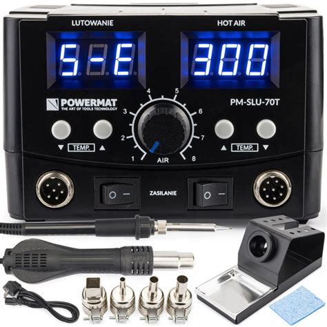 STACJA LUTOWNICZA SPAWARKA DO PLASTIKU HOT AIR 3W1 POWERMAT PM SLU 70T BRAVIS