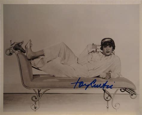 TONY CURTIS SIGNED Photo Some Like It Hot W Coa Etsy
