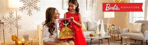 Amazon Barbie Signature 2020 Holiday Barbie Doll 12 Inch Blonde Long Hair In Golden Gown