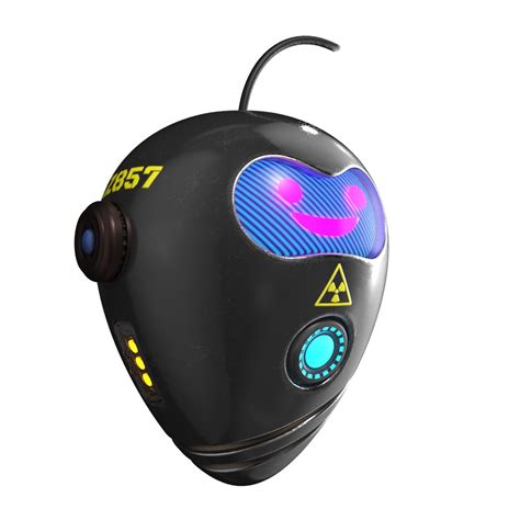 robot facial  model turbosquid