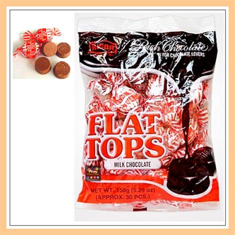 Flat Tops Milk Chocolate By Ricoa Approx 30pcs Shopee Philippines