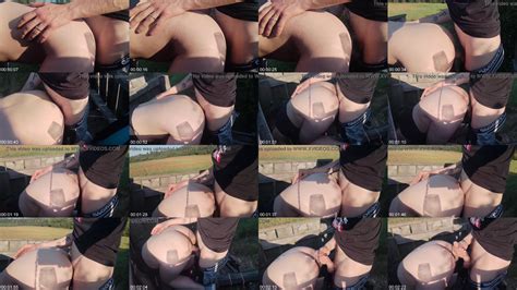 Risky Outdoor Fuck And Cum On Ass