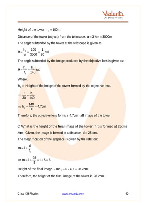 Cbse Class Physics Chapter Ray Optics And Optical Instruments