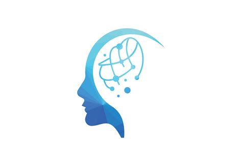 Creative human brain abstract vector logo design template. 32164968