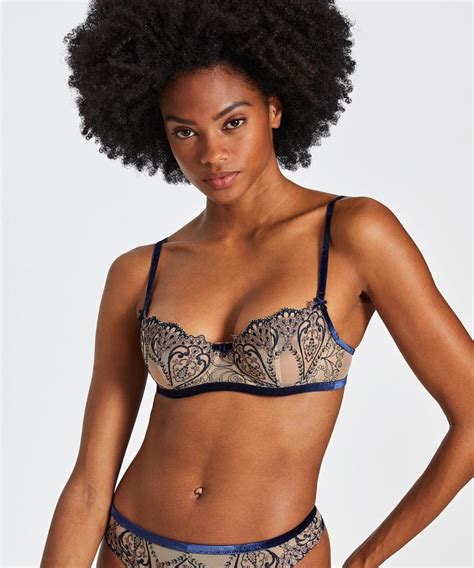 Femme Cœurs Enlacés Soutien gorge Corbeille Nightfall Aubade Lingerie D exception Sondra