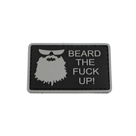 Purchase PVC Beard The Fuck Up Patch Gorillasurplus
