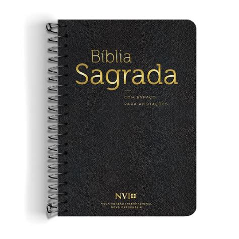 B Blia Sagrada Nvi Anote Espiral Floral Livraria Crist