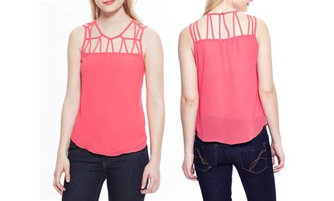 Naked Zebra Women S Tank With Cutout Neck Groupon