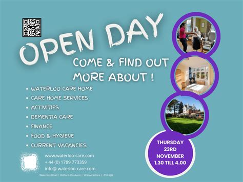 🌟 Open Day Invitation At Waterloo Care Home 🌟 Waterloo Care