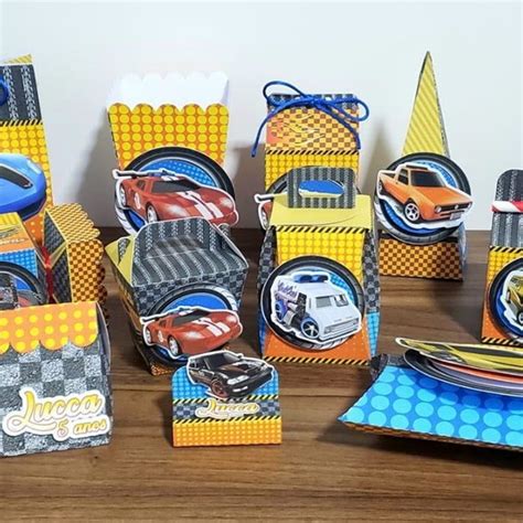 Kit Itens Personalizados Lembrancinhas Festa Hot Wheels Elo