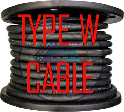 Type W Cable 2C, 3C, 4C, 5C Wire [Price, Amps, Manufacturers Specs] | Cable, Type, Wire connectors