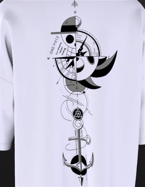 Oversized Anime T-Shirt Level 1: One Piece "Compass" – Dopamine Store