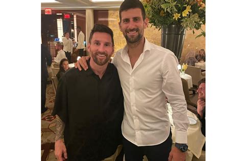 Meeting Of Legends Djokovic S Good Wishes For Messi Rediff Sports