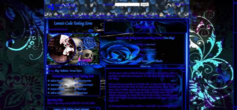 Victorian Blue Layout Spacehey