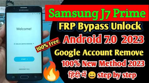 Samsung J7 Prime Hard Reset Samsung J7 Prime Frp Bypass 2023 How To