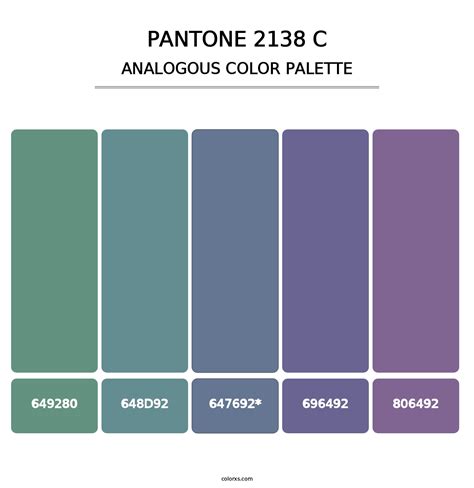 PANTONE 2138 C color palettes - colorxs.com