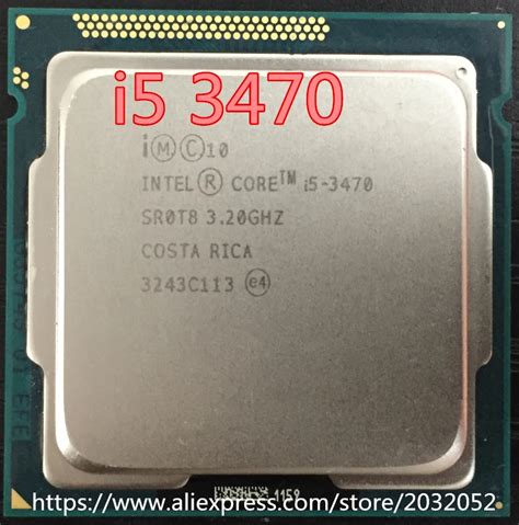 Original lntel Core I5-3470 I5 3470 3.2GHz Quad-Core LGA 1155 L3 Cache ...