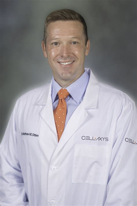Dr. Matthew HC Otten and Cellaxys Count on Platelet Rich Plasma (PRP