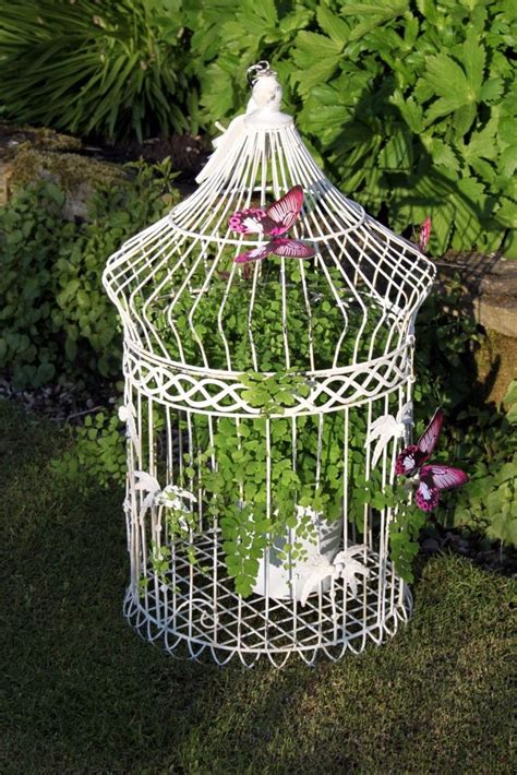 Bird Cage Planters Tutorial Plus Decorative Birdcage Planter Ideas