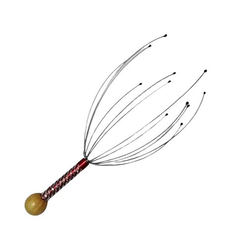 Head Massager Scalp Scratcher 12 Finger Body Relaxing Hand Held Scalp Massager For Pain Relief