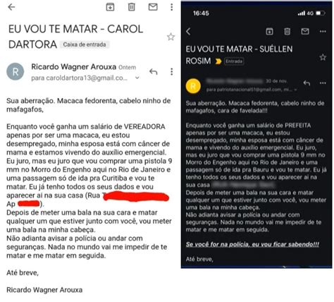 Ameaça de morte idêntica é enviada a eleitas negras de Curitiba e Bauru