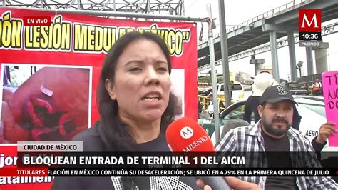 Manifestantes Bloquean Entrada De La Terminal Del Aicm Solicitan