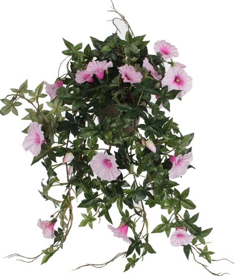 Mica Decorations Petunia Kunst Hangplant In Bloempot Stan L X B X