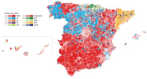 Mapa Del Resultado De Las Elecciones Generales 28a 2019 Scrolller