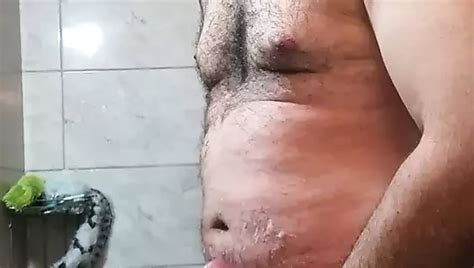 Handsome Daddy Cums Hard In The Shower Gay Bear Porn Feat Brent Moreau Xhamster