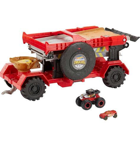 Hot Wheels Gfr Monster Trucks Downhill Race Go Play Set Hobbies