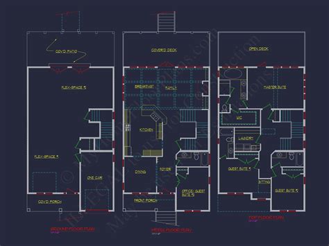 beach home blueprints 3